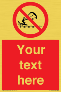 Custom No kite surfing